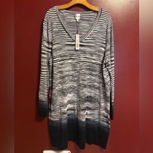 Nic + Zoe Sweater Dress Women’s Size XXL‎ Brown Black